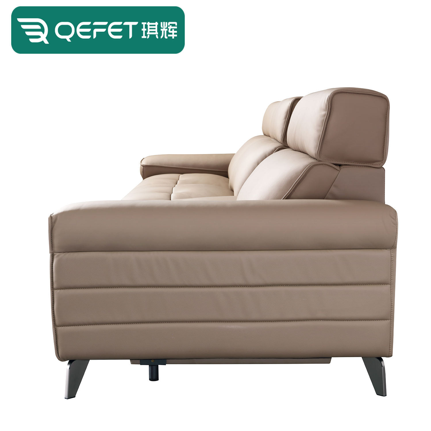 Wall-hugger Custom Wholesale Italian Modern Electric Recliner Sofa 3-Seater Minimalist Wood Italian Modern Living Room Recliner