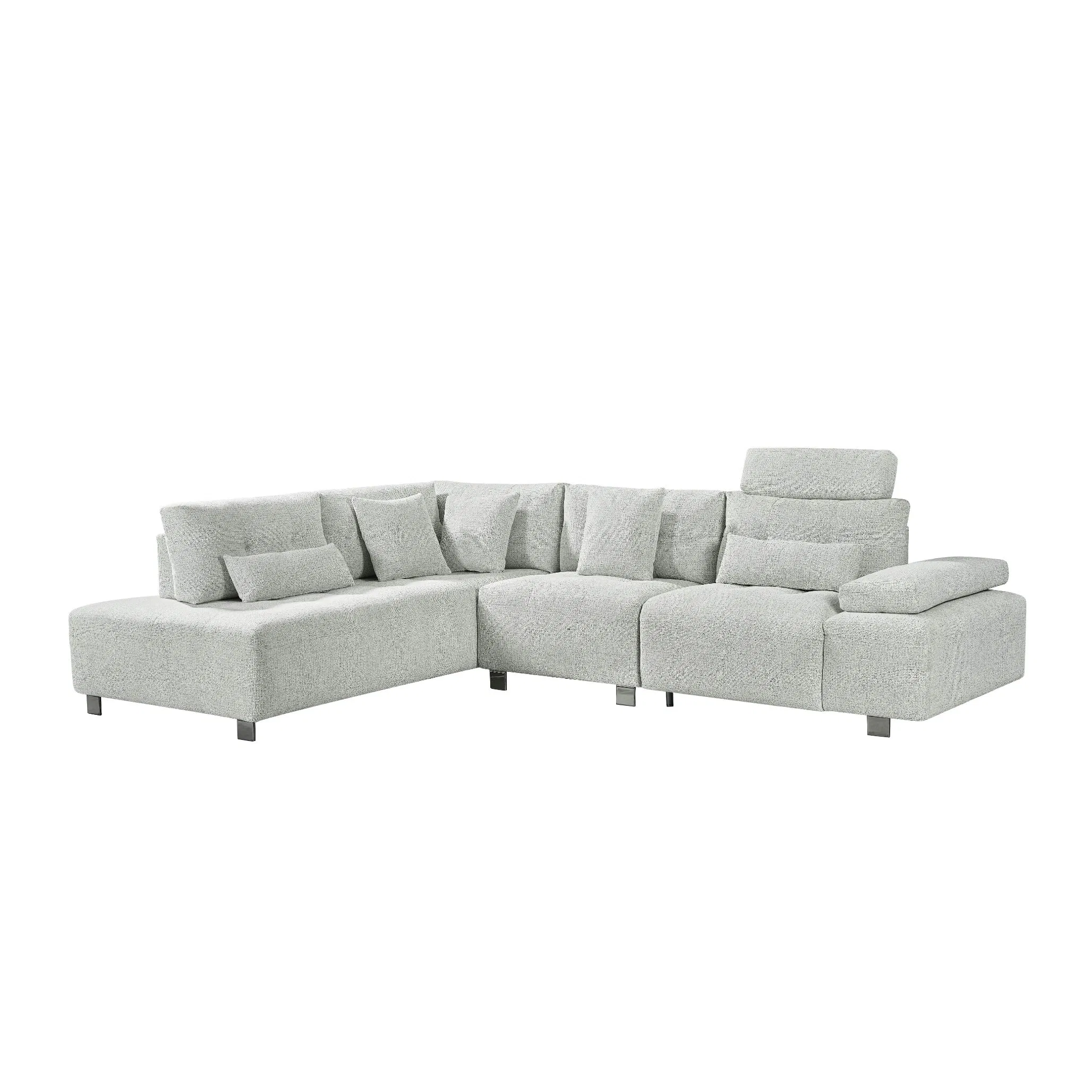Wholesale Contemporary Living Room Home Furniture Modular Functional Sofa Solid Wood Frame Fabric Sofa