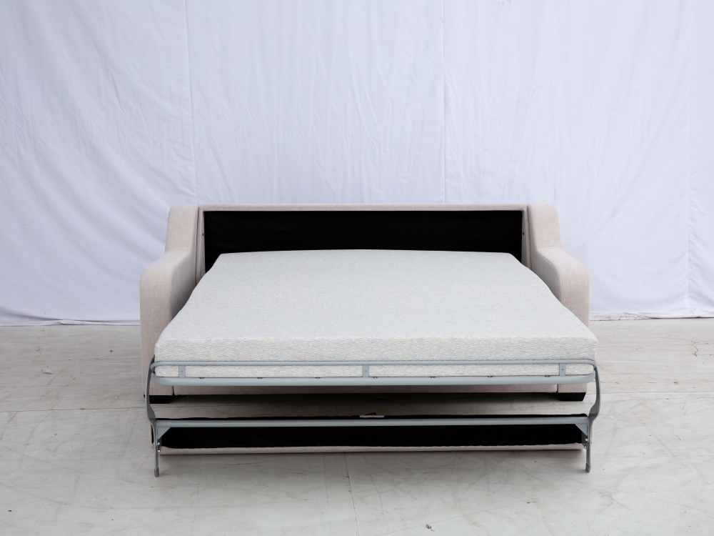 Nisco Factory Direct Sales Wholesale Modern Fabric Soft Extendable Loveseat Sofa Bed for Living Room Bedroom Apartment &amp; Hotel