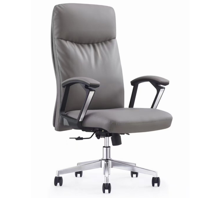 Professional Luxury Executive Comfortable Swivel Lifting Reclining Adjustable Function Plush Seat Synthetic Leather Office Chair