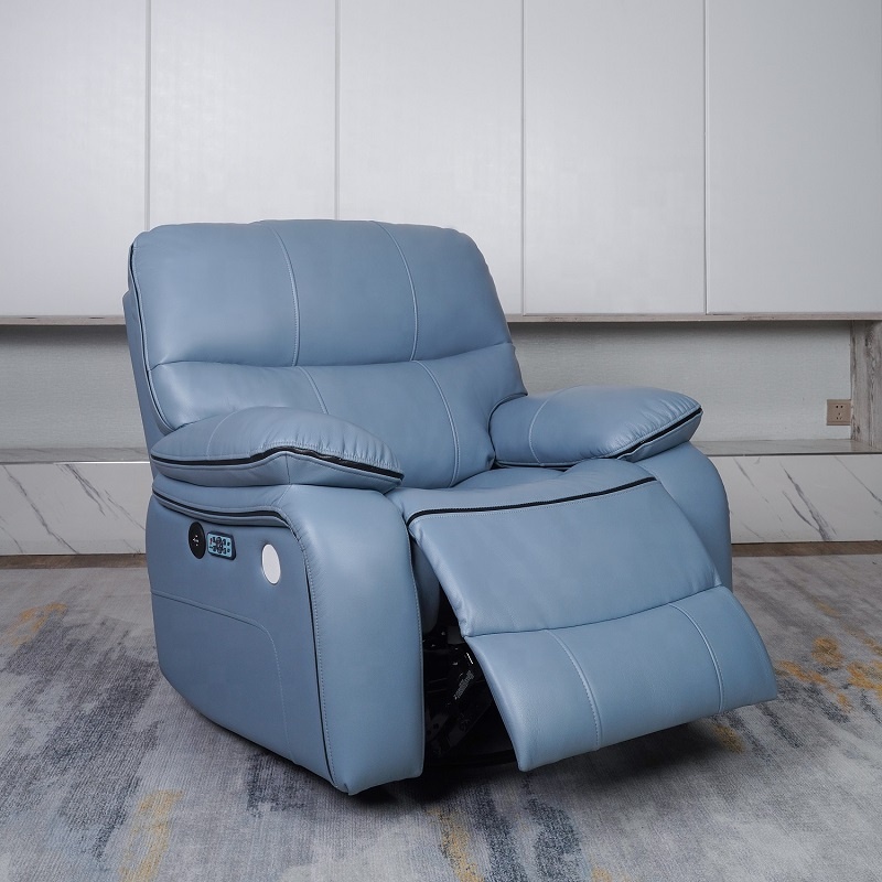 Hot Sale Custom Revolve Recliner Sofa Comfortable Smart Sonic Vibration Leather Sofa for Sale