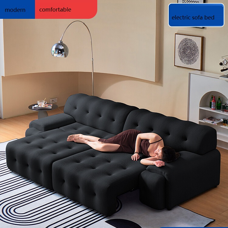 Electric Control Adjustable Pull out Sleeper Couch Bed Sofa Multifunctional Folding Livingroom Furniture Bed Sofa