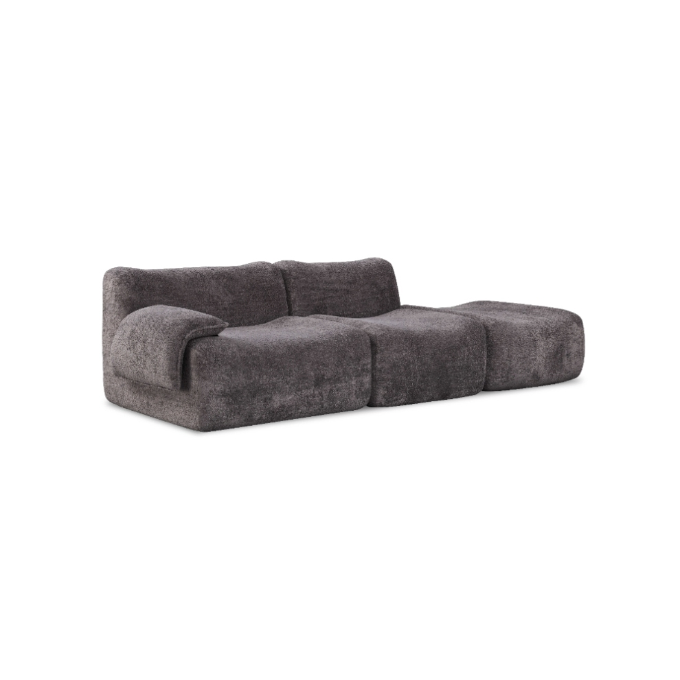 Sofa with Curved Back for Ergonomic Spine Alignment