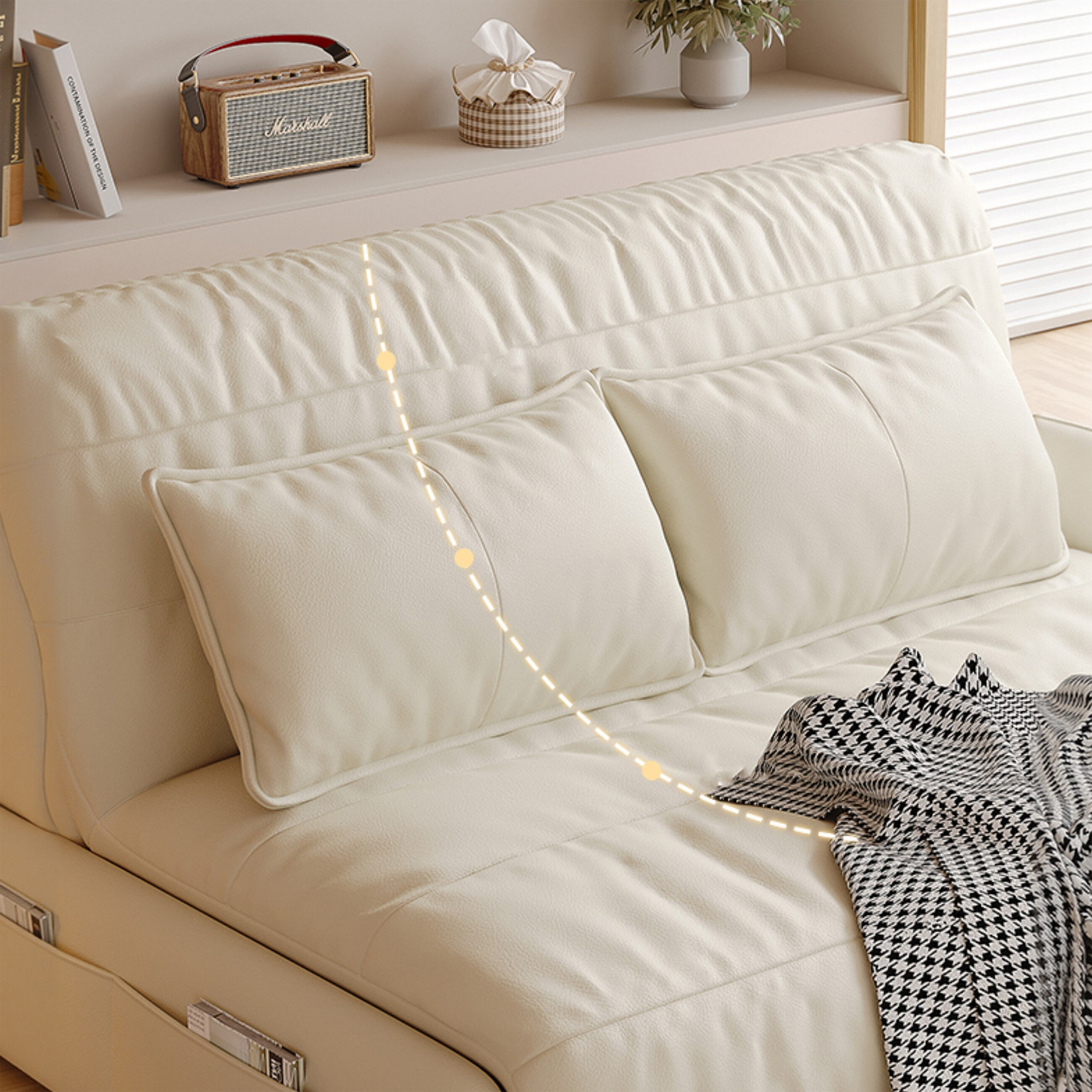 Electric Sofa Bed Wholesaler, Apartment Adjustable Dual-purpose Sofa Bed, Foldable Sofa Bed with USB Charging