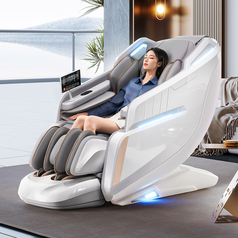 Factory Supply Best Seller Sofa Electric Full Body Zero Gravity 4D Massage Chair Calf SPA Heating Smart Voice Bluetooth