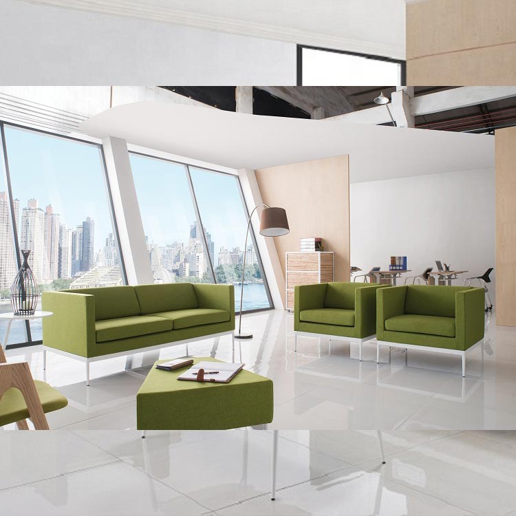 Multi-function Office Lobby Sofa Two Seat with Electrical Plug and Usb Charger
