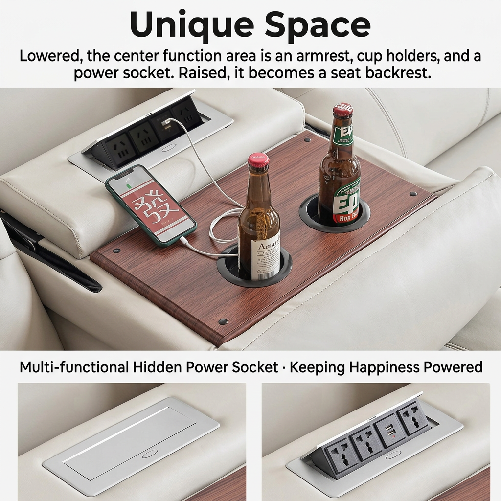 Modern Electric Reclining Sofa L-shaped Leather Living Room Furniture Set Chaise Lounge Power Wall Hugger Recliner Manufacturer