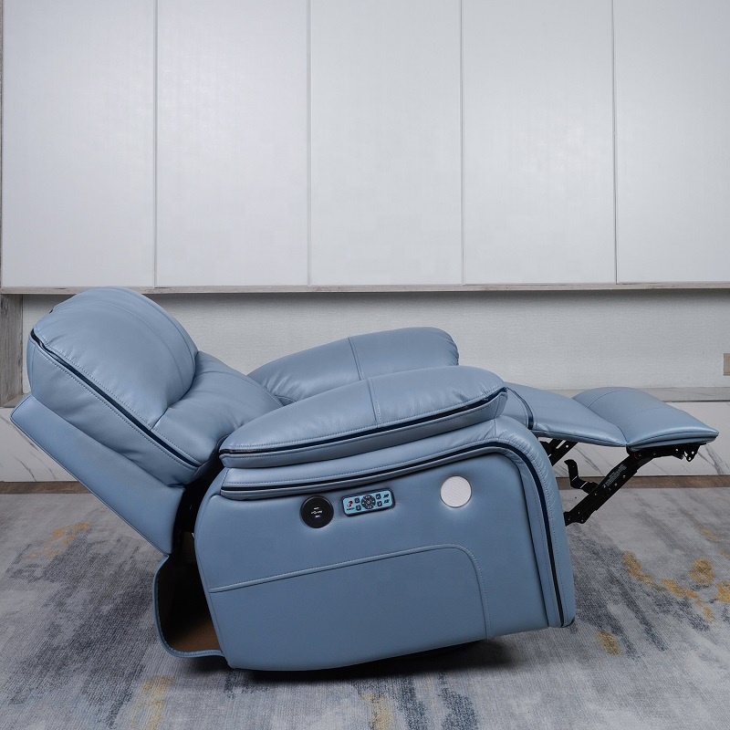 Hot Sale Custom Revolve Recliner Sofa Comfortable Smart Sonic Vibration Leather Sofa for Sale