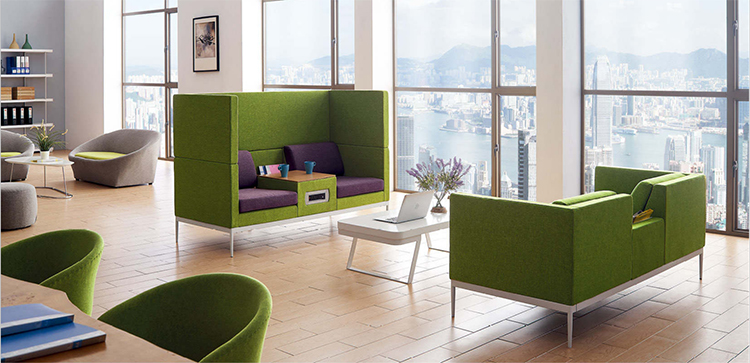 New Function Office Sofa Furniture Office Sofa USB Leisure Sofa with Power Charging Plug
