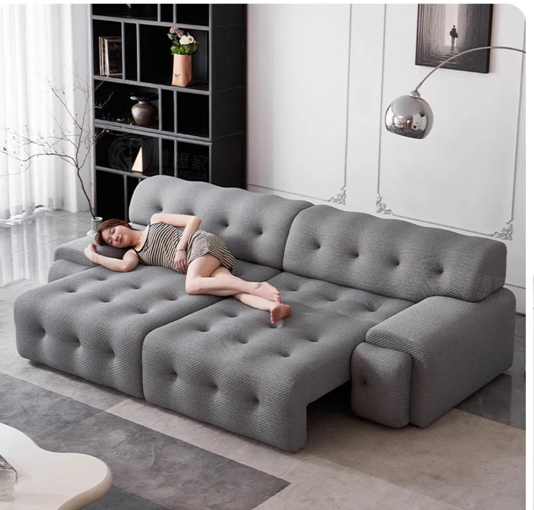 Electric Control Adjustable Pull out Sleeper Couch Bed Sofa Multifunctional Folding Livingroom Furniture Bed Sofa