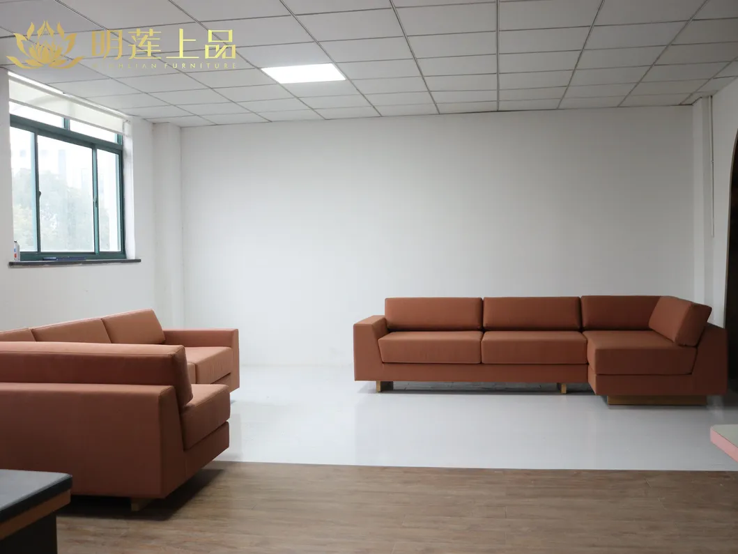 OEM Classic American Wood Sofa Chaise Sectional Contemporary Sofa for Living Room Furniture
