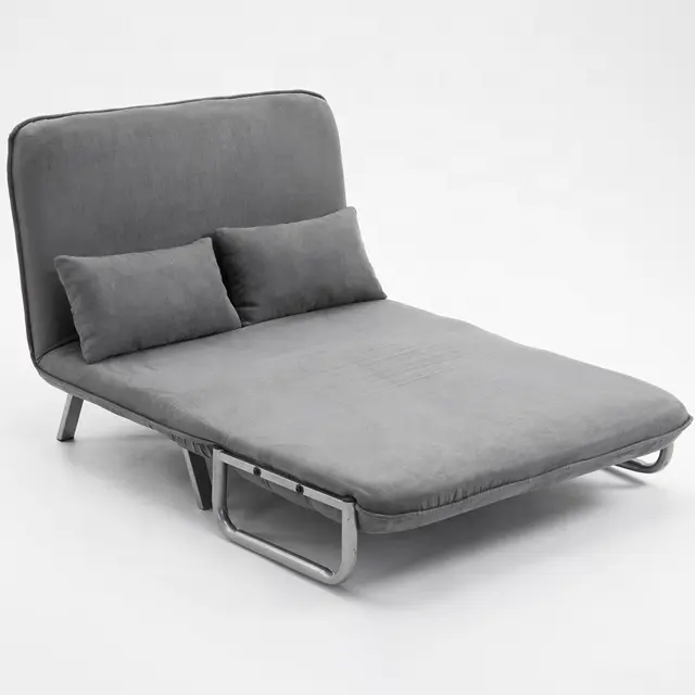 Factory Direct Sale High Quality High Back Fabric Foldable Loveseat Sofa Bed