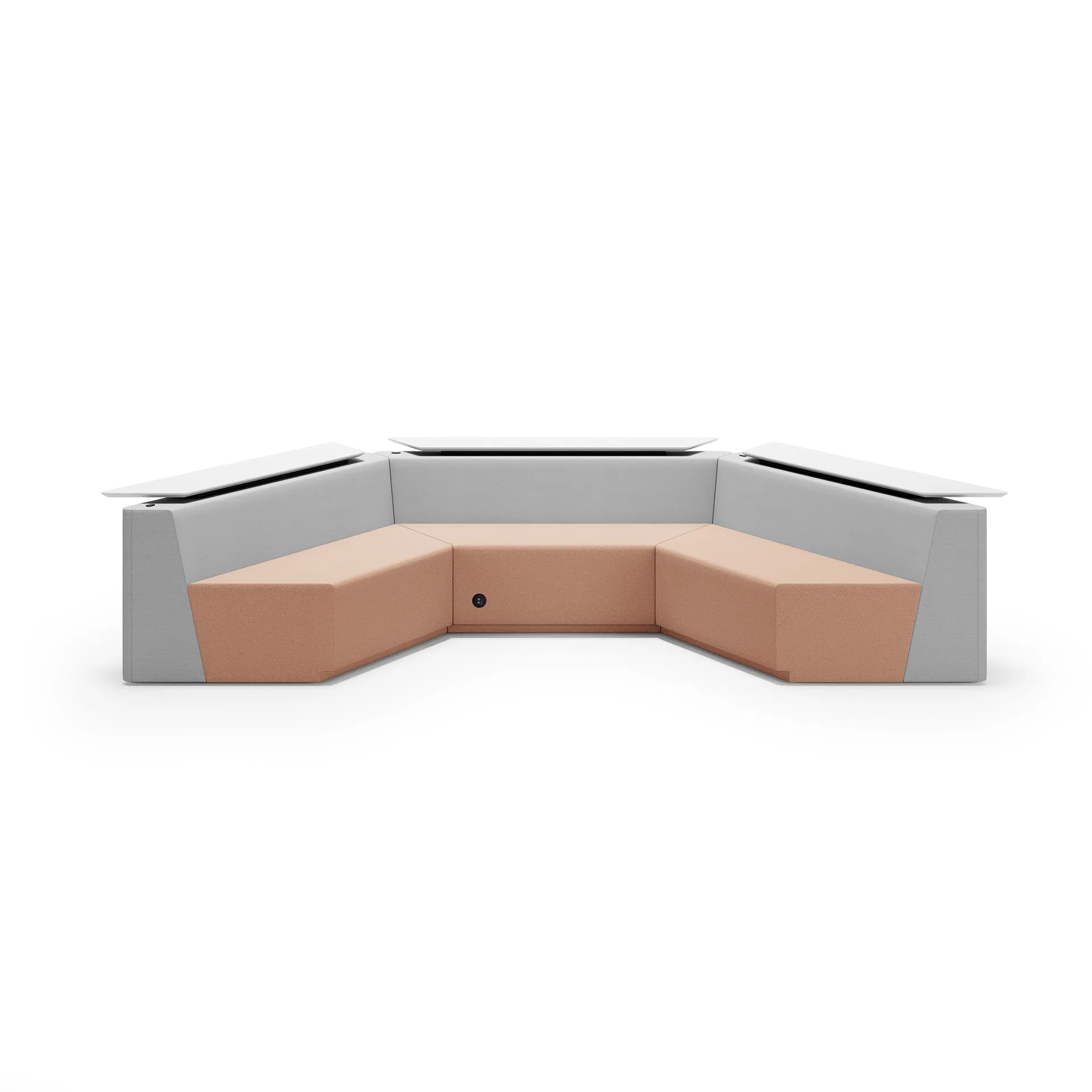 Modern Furniture Modular Sofa Living Room Fabric Functional Sofa with Table Top