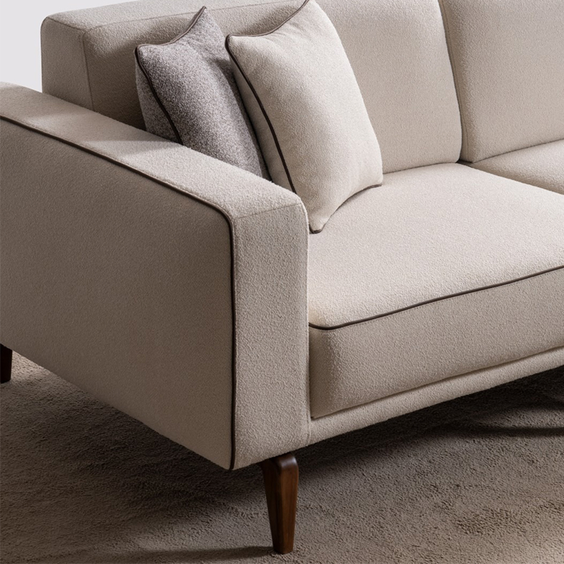 Functional European Modern Modular Square Sectional Upholstered Fabric Sofa Set with Adjustable Backrests for Home