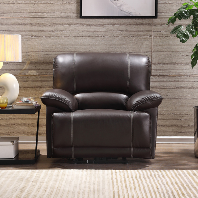 Modern Italian Style with Armrest Office Furniture Living Room Chairs Sleeper Leather Theatre Sofa