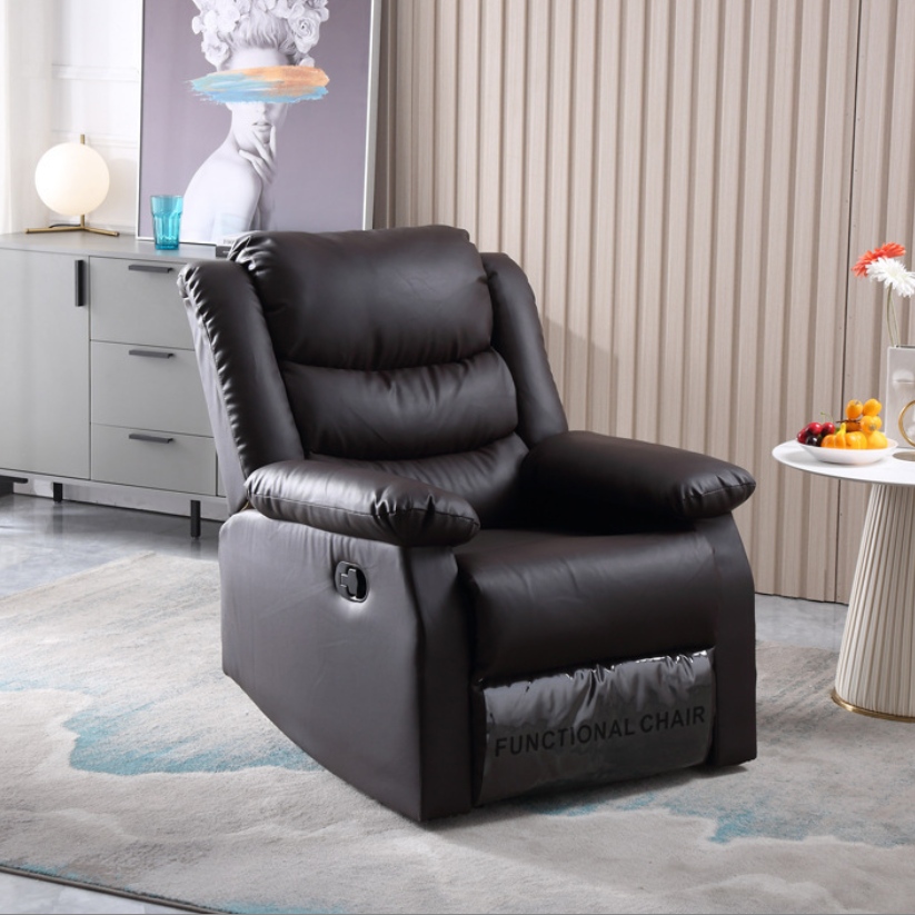 Hot Sale Living Room Wall Hugger Electric Reclining Chair for Small Spaces Home Theater Seating Manual Sofa Rocker for Adults