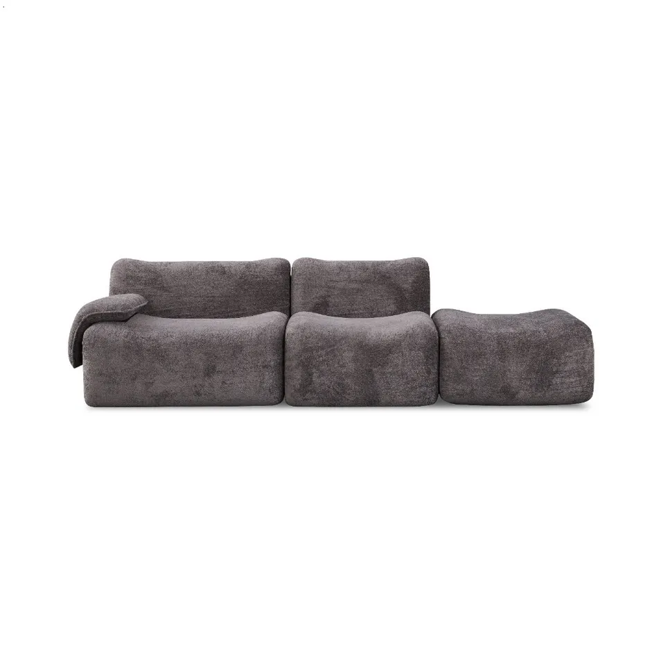 Sofa with Curved Back for Ergonomic Spine Alignment