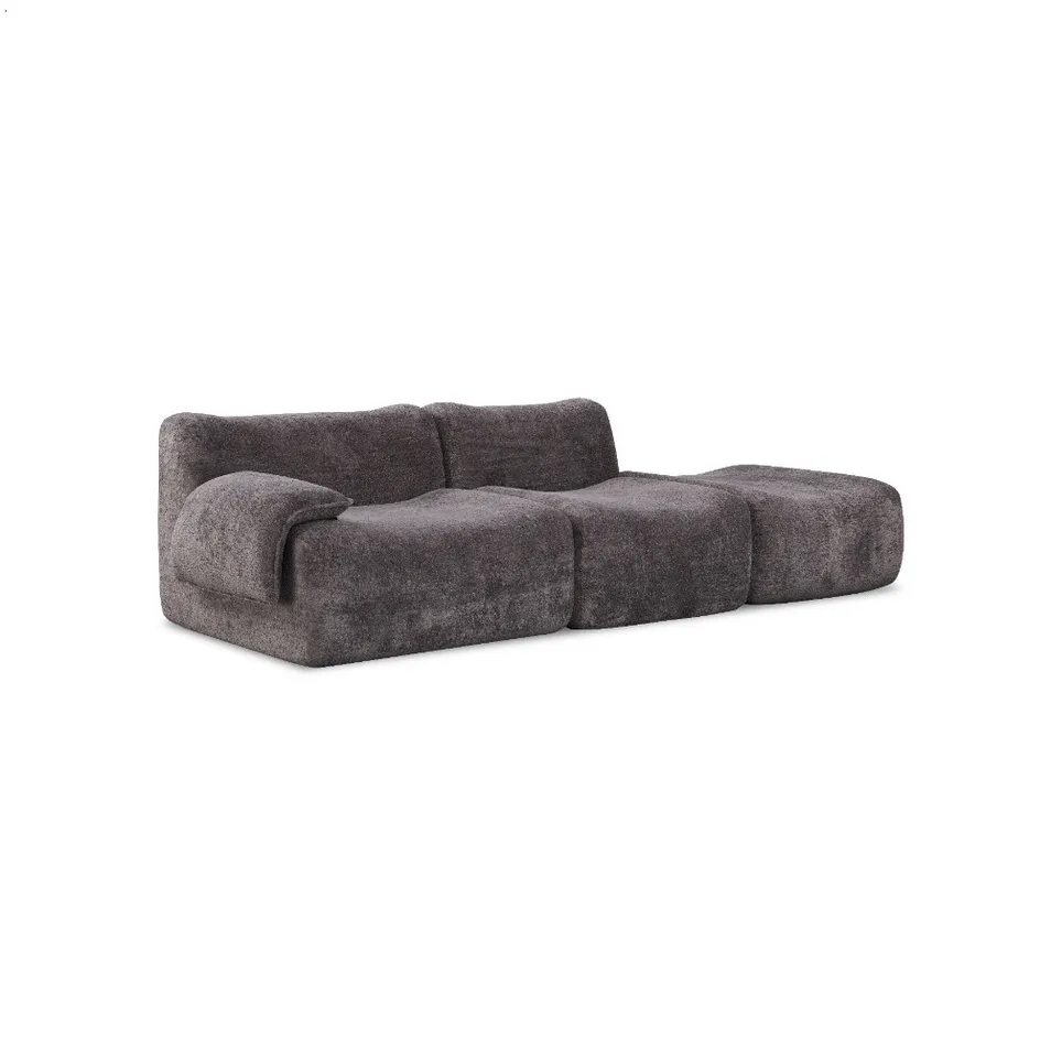Sofa with Curved Back for Ergonomic Spine Alignment