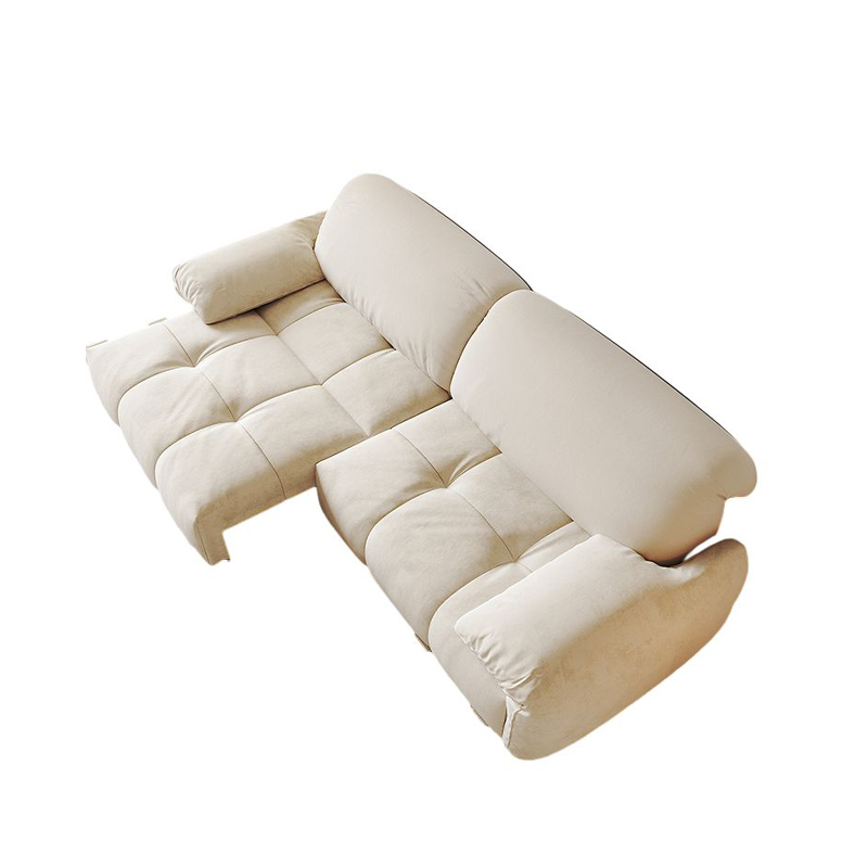 Smart Electric Elephant Ear Sofa Bed Cream Style Retractable Extendable Reclining for Small Apartments Hotels Villas Fabric