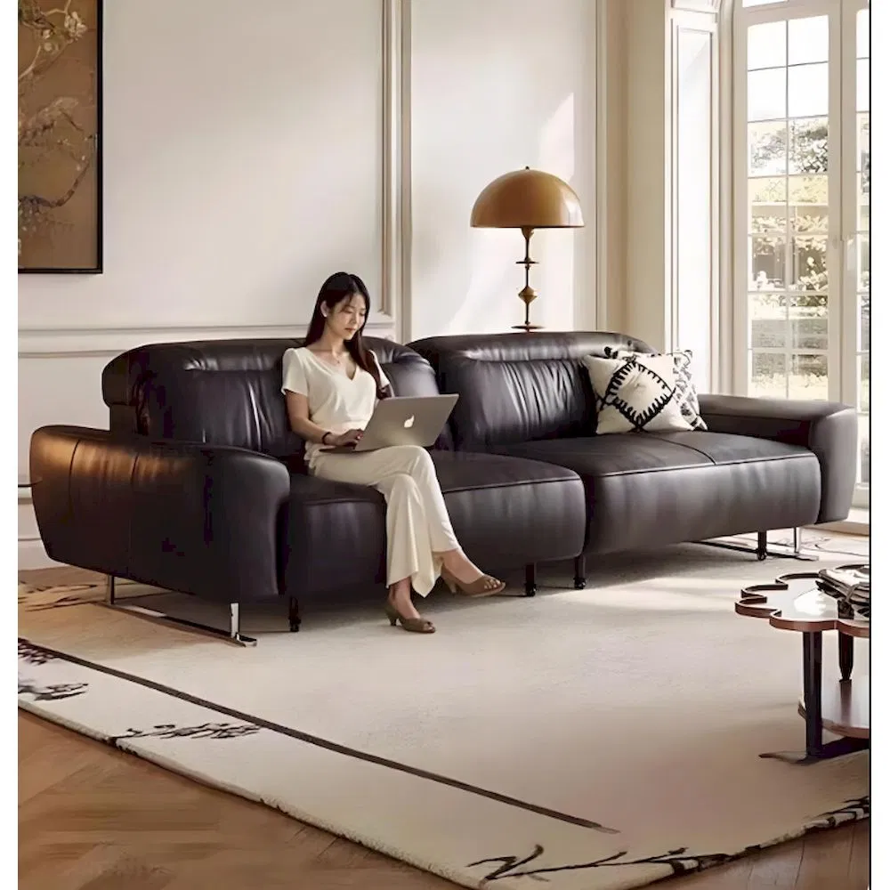 Ergonomic Memory Foam Lumbar Support Power Recliner Sofa Living Room Furniture