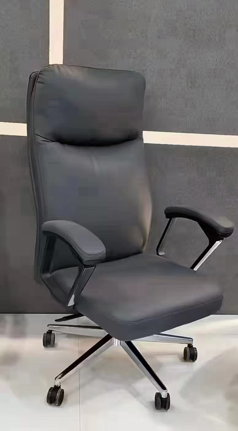 Professional Luxury Executive Comfortable Swivel Lifting Reclining Adjustable Function Plush Seat Synthetic Leather Office Chair