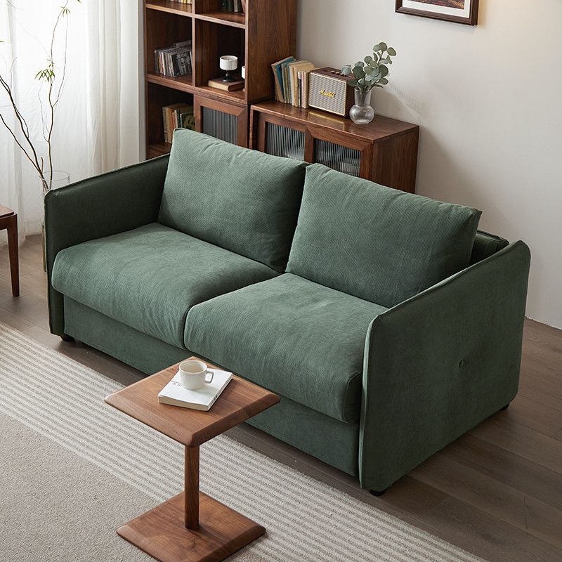 Gerfenii Modern Genuine Leather Smart Sofa Bed Dark Grey Extendable High Density Sponge Mattress Reclining Metal Frame Living