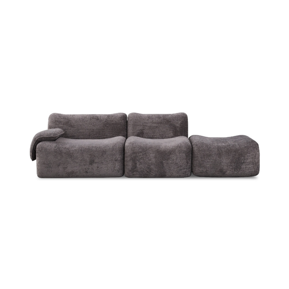 Sofa with Curved Back for Ergonomic Spine Alignment
