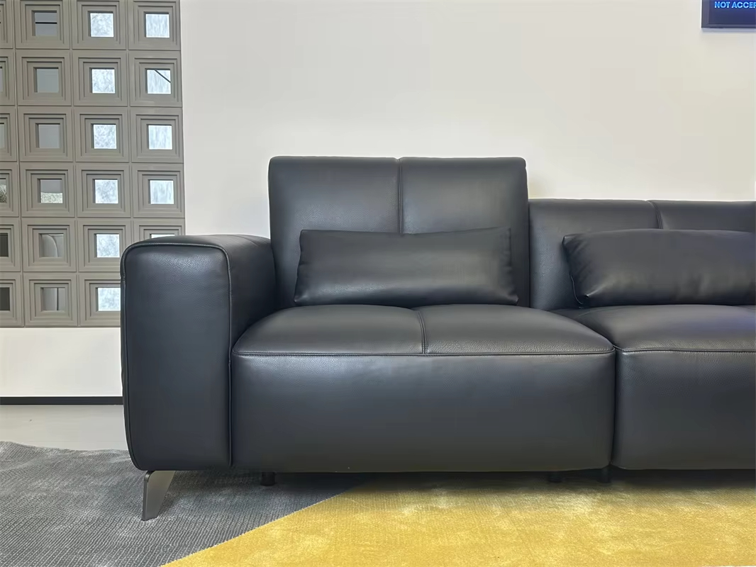 Hot Selling Modern Relaxing Leather Recliner Electric Sofa 3+2+1 Design Microfiber Fabric Motion Set with Wall Hugger Mechanism