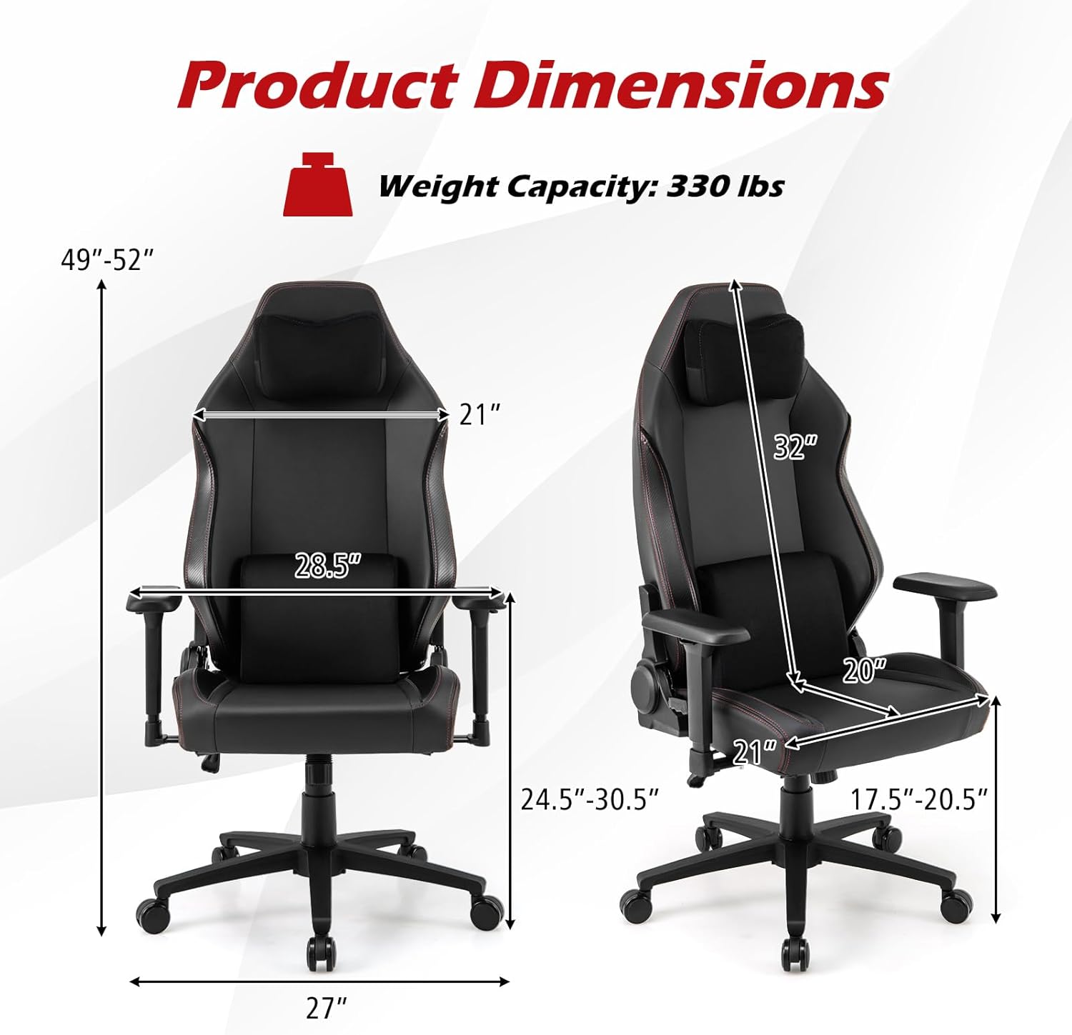Detailed Gaming Chair View 7
