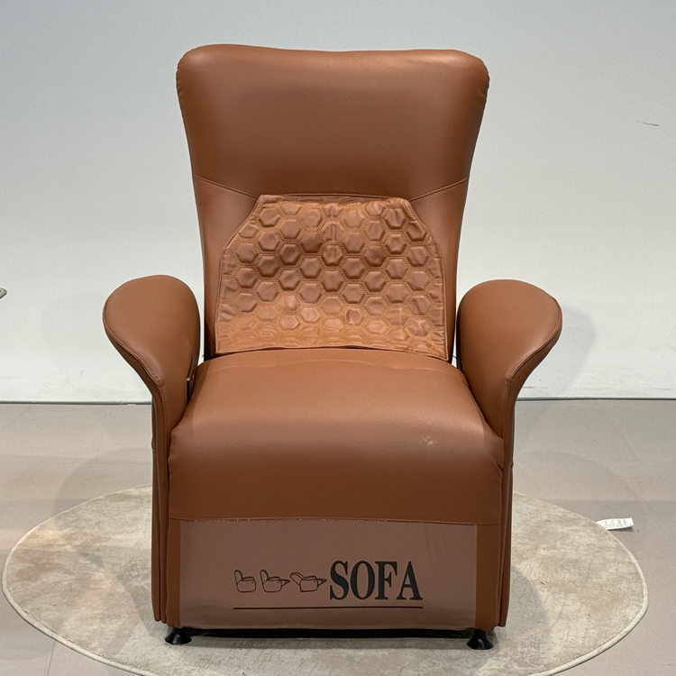 Electric Smart Reclining Synthetic Leather Sofa Chair Metal Remote Control Multifunctional Minimalist Bedroom Apartment Massage