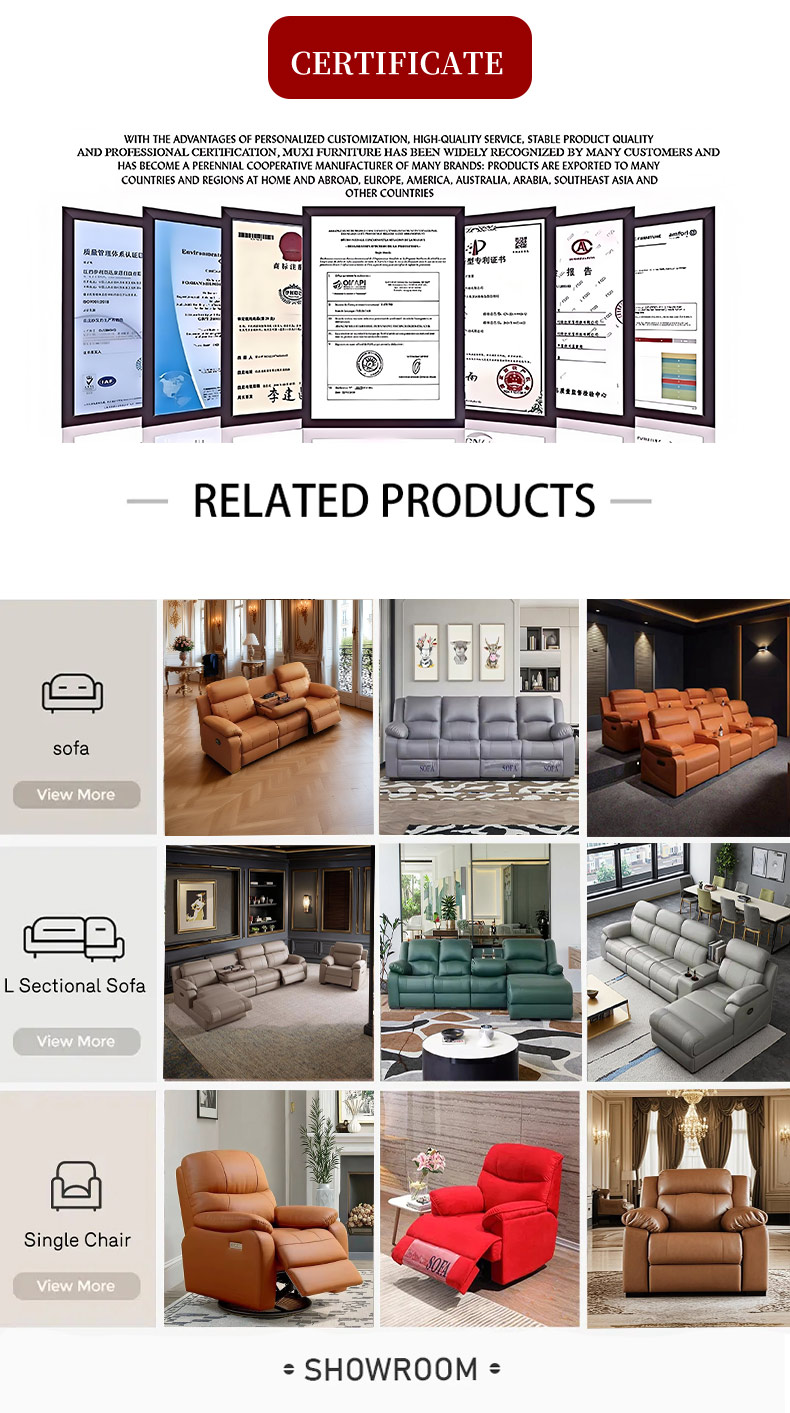 Italian Luxury Electric Designer Sofa Genuine Leather Recliner Extendable Modern Living Room Centerpiece USB Charging Metal
