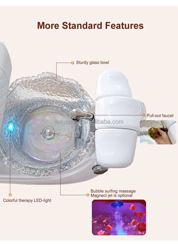 2026 Modern Affordable Nail Salon Spa Pedicure Chair with Electric Massage