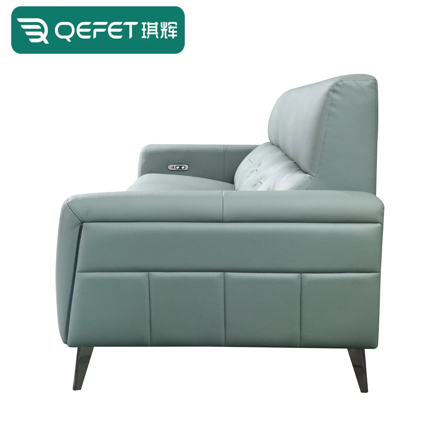 Modern Furniture Living Room Sofa Set Electric Sectional Modular Recliner Functional Sofa with Cell Phone USB and Type-C Port Charging