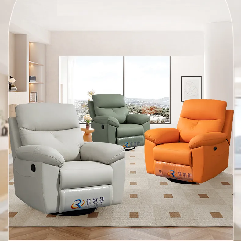 Ergonomic Recliner Sofa with Lumbar Support for Office Lounge