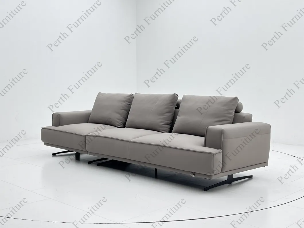 Luxury Sofa Modern Living Room Modular Functional Sofa Genuine Leather PVC Electric Recliner Sofa for Home Furniture-PS-6605