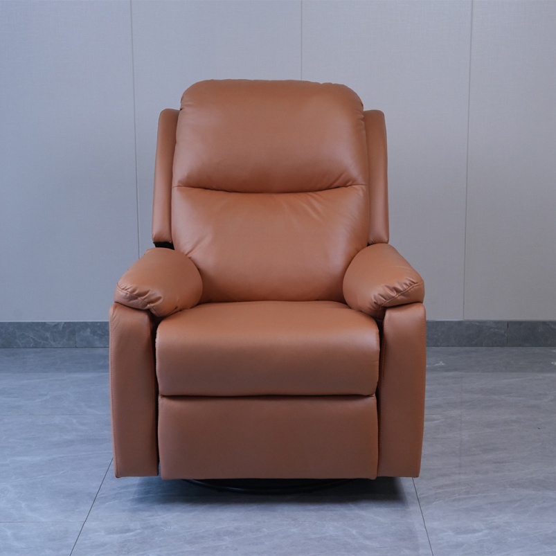 Factory Hot Sale Modern Luxury Foldable Fabric Metal Single Seat Manual Swivel Rocking Chair Recliner Bed Lift Customized Color