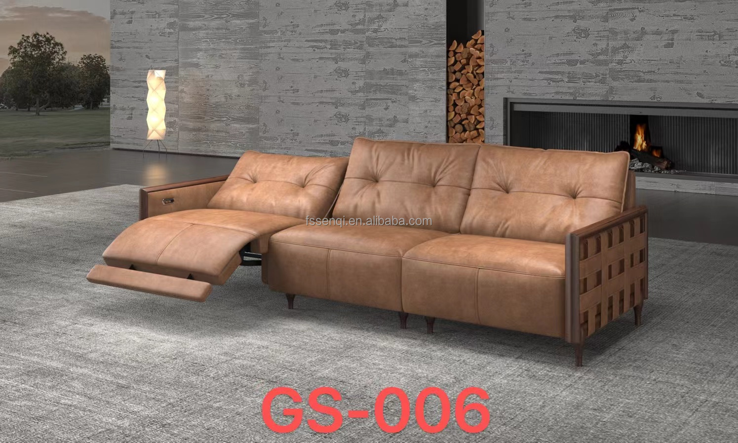 Luxury Modern Living Room Smart Electric Recliner Single Leather Sofa Leisure Chair Genuine Leather Reclining