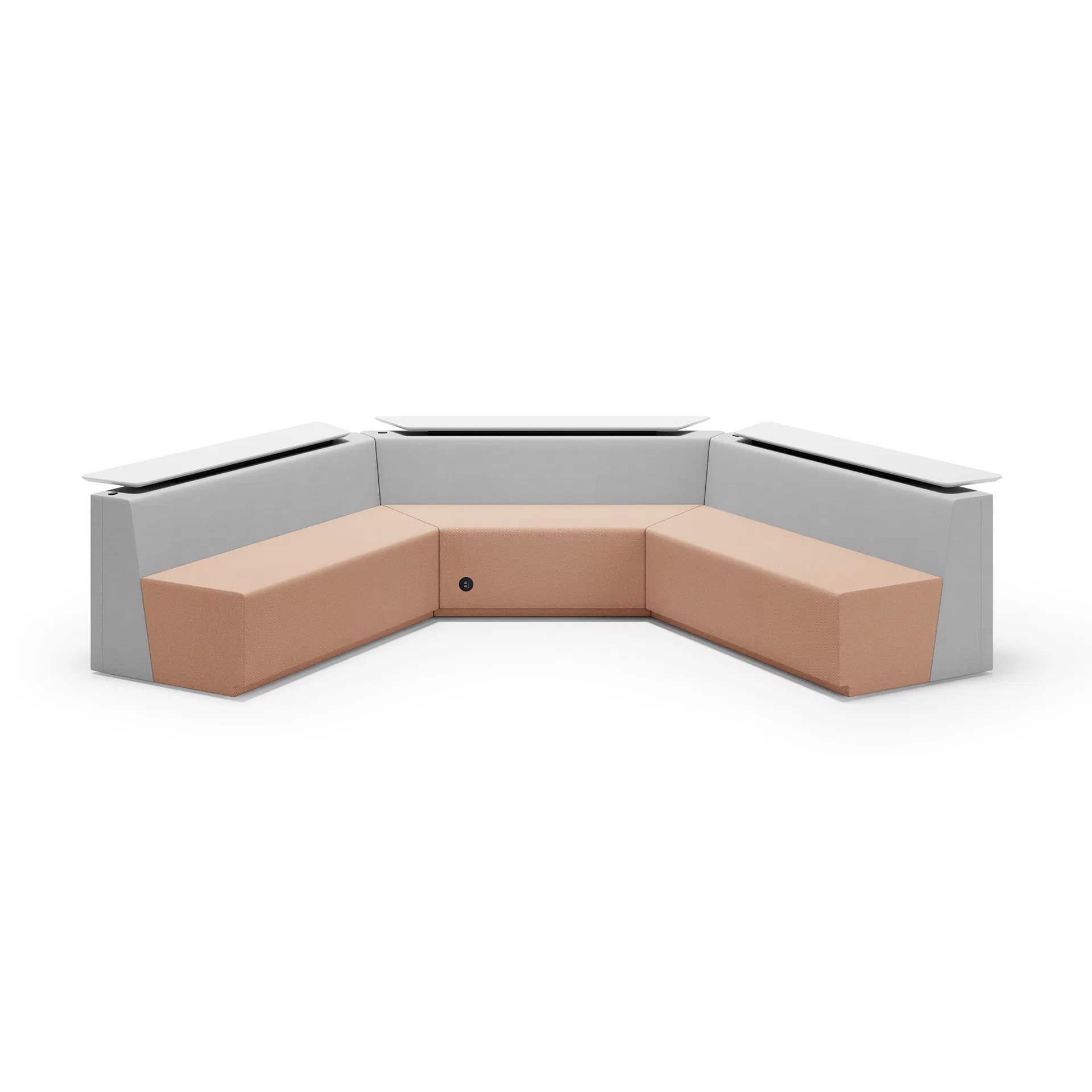 Modern Furniture Modular Sofa Living Room Fabric Functional Sofa with Table Top