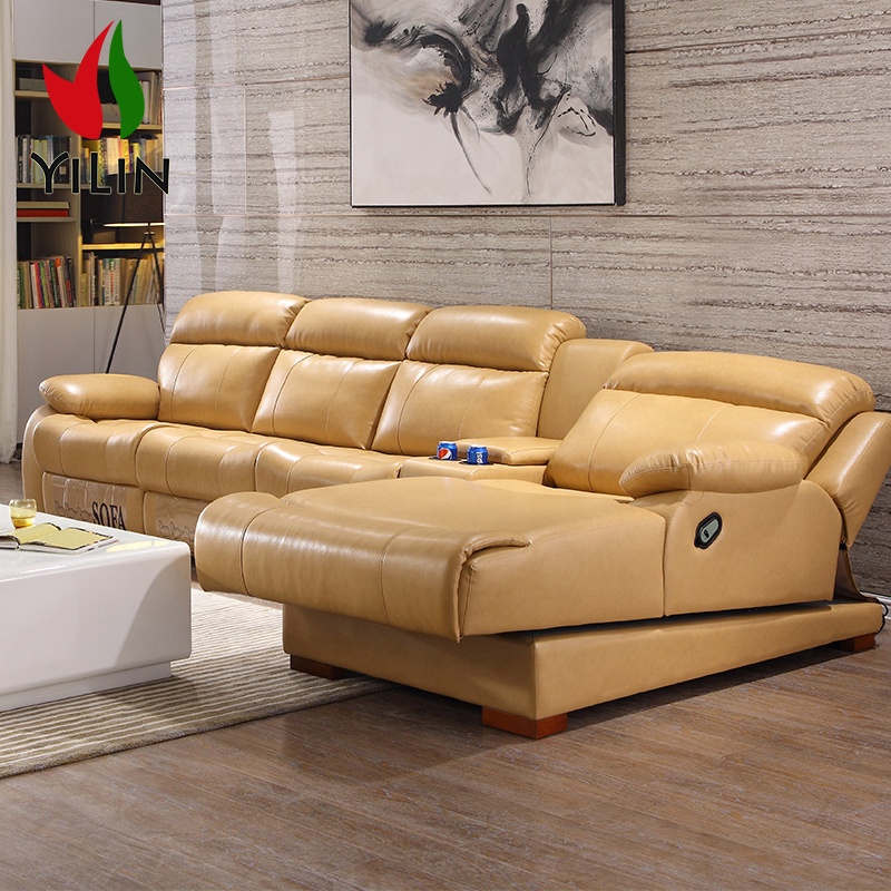R07 Living Room Sofas Sectional Sofa Electric Chaise Lounge Recliner Sofa Power Recline USB Charging Sillones Reclinables
