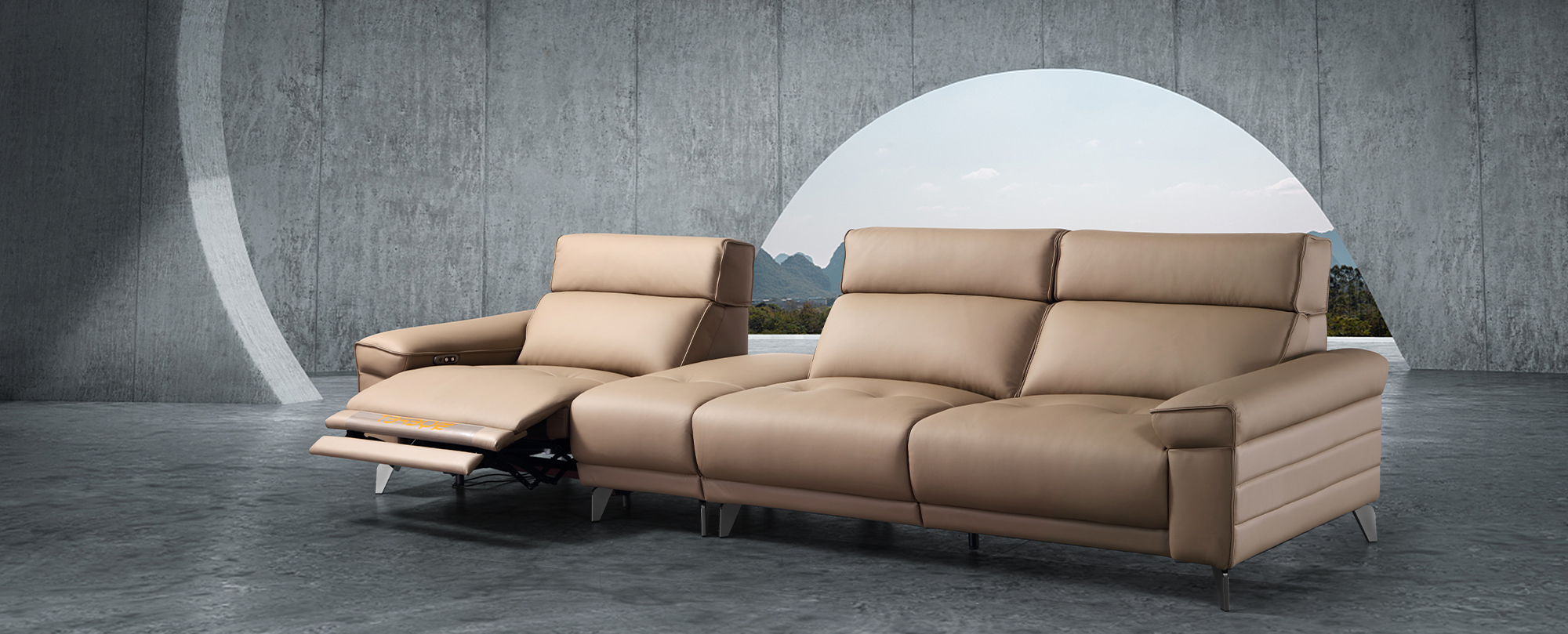 Recliner Sofa Angle View