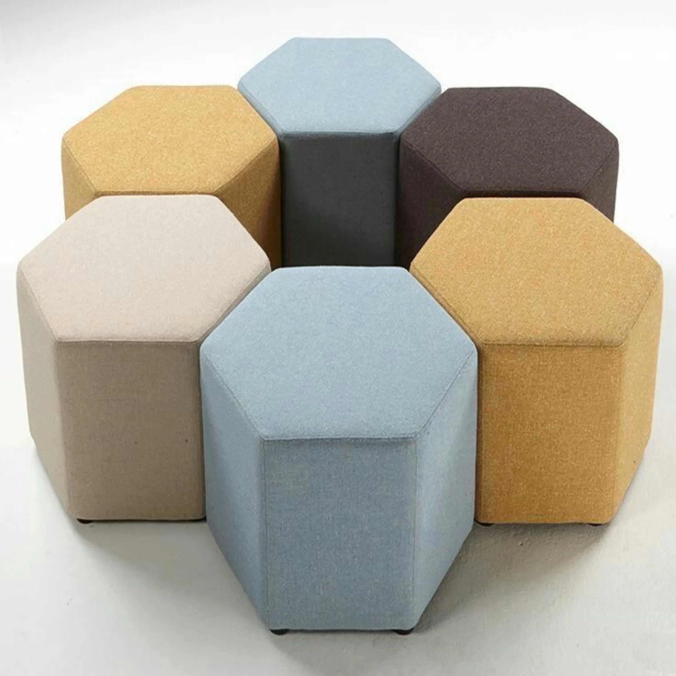 EMA Comfortable Modular Convertible Sectional Sofa for Office Relaxation with Soft Cushions
