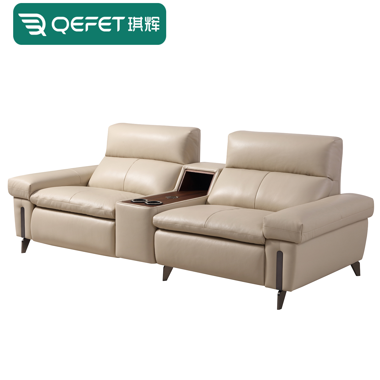 Modern Modular Cozy Couch Furniture Wall-hugging Electric Multifunctional 2-seat Recliner Sofa Set for Home Living Room