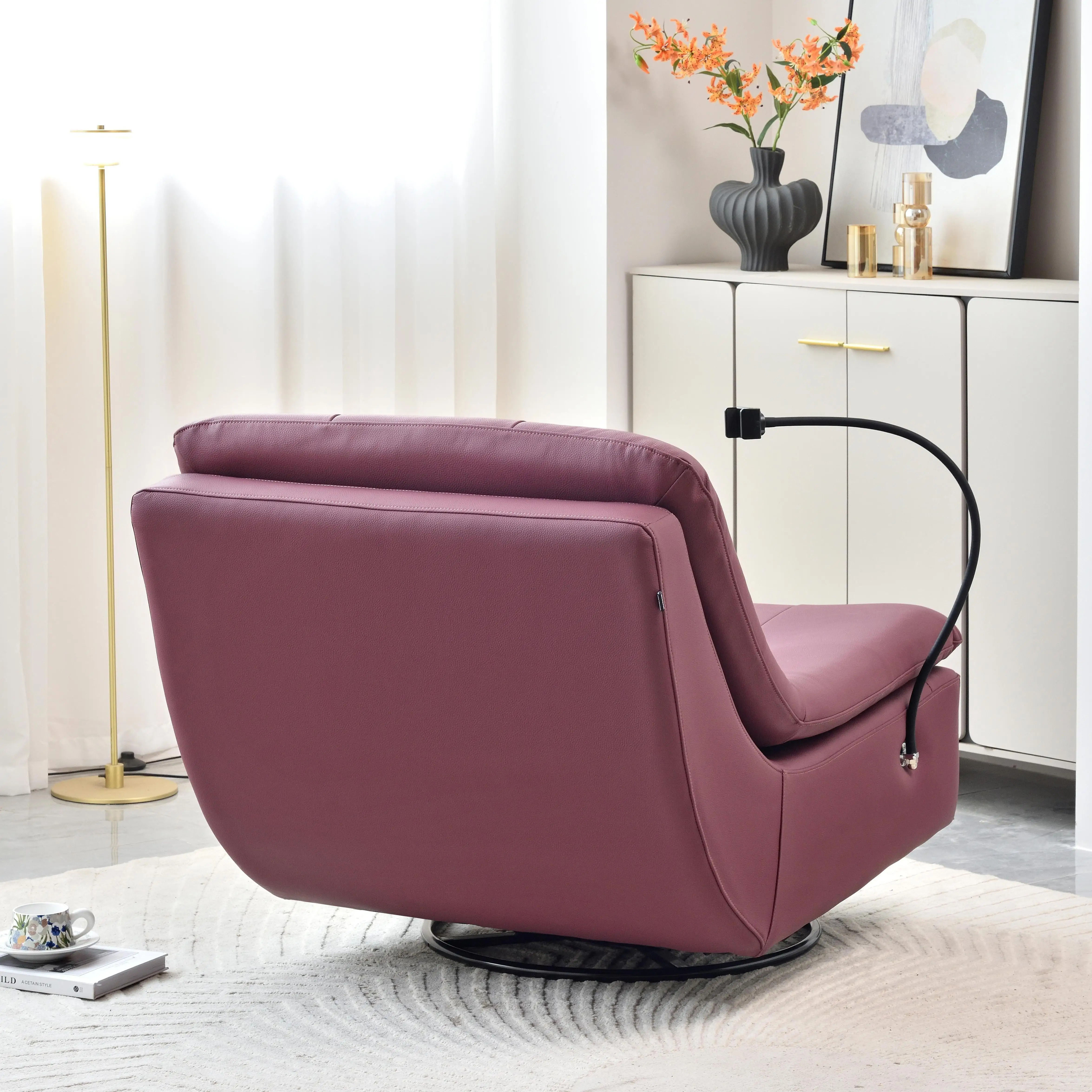 Chinese Factory Modern Multifunctional 360&deg; Swivel Rocking Lazy Chair Reclining Leisure Lounge Sofa