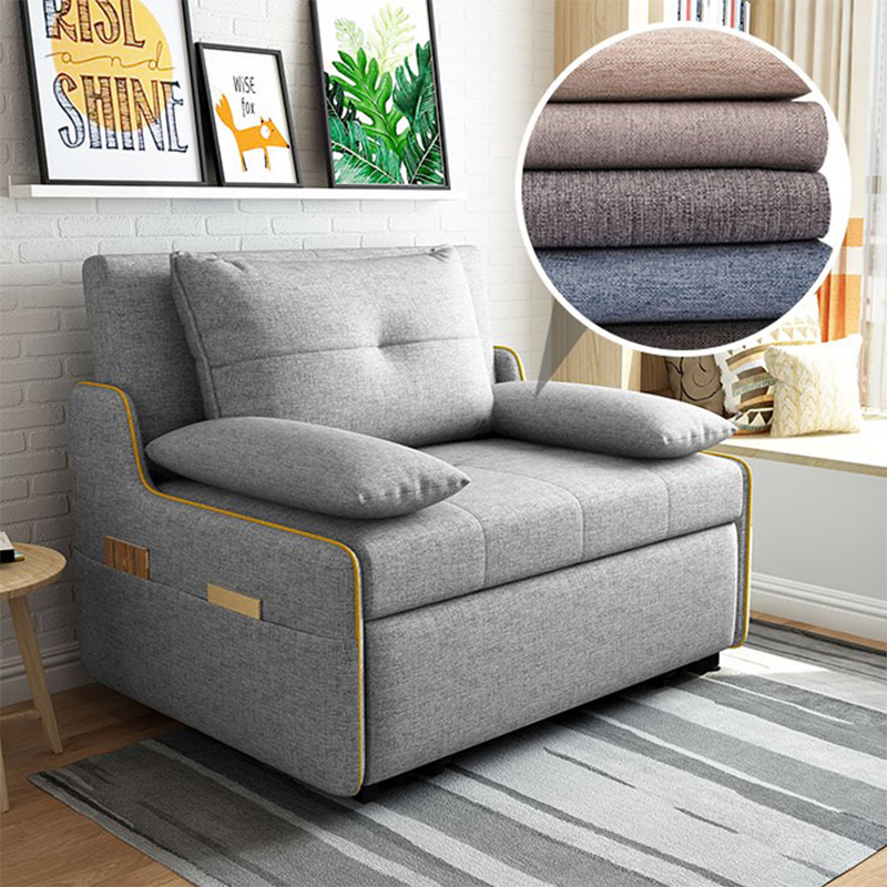 Modern Designer Single Loveseat Sofa Bed Set Fabric Lazy Couch for Living Room Home Furniture Foldable Sofa Bed