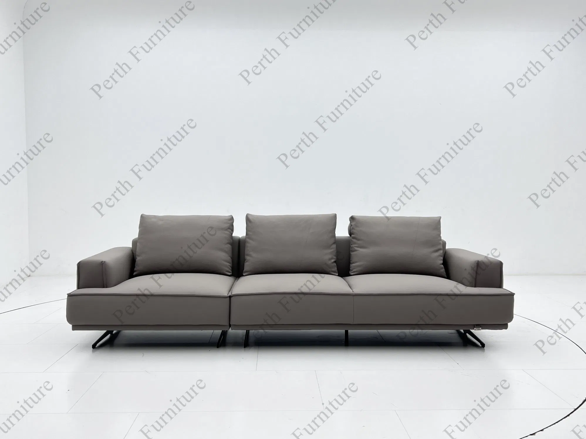 Luxury Sofa Modern Living Room Modular Functional Sofa Genuine Leather PVC Electric Recliner Sofa for Home Furniture-PS-6605