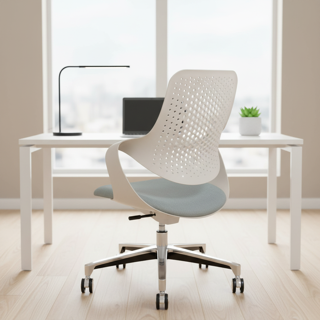 Comfortable Modern Rocking Plastic Executive Chair Contemporary Computer Moving Swivel Manager Office Adjustable Height Chair