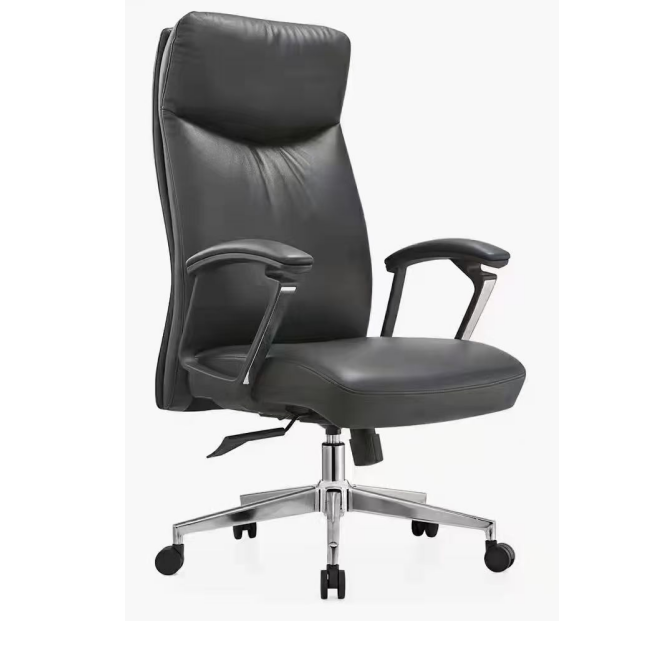 Professional Luxury Executive Comfortable Swivel Lifting Reclining Adjustable Function Plush Seat Synthetic Leather Office Chair