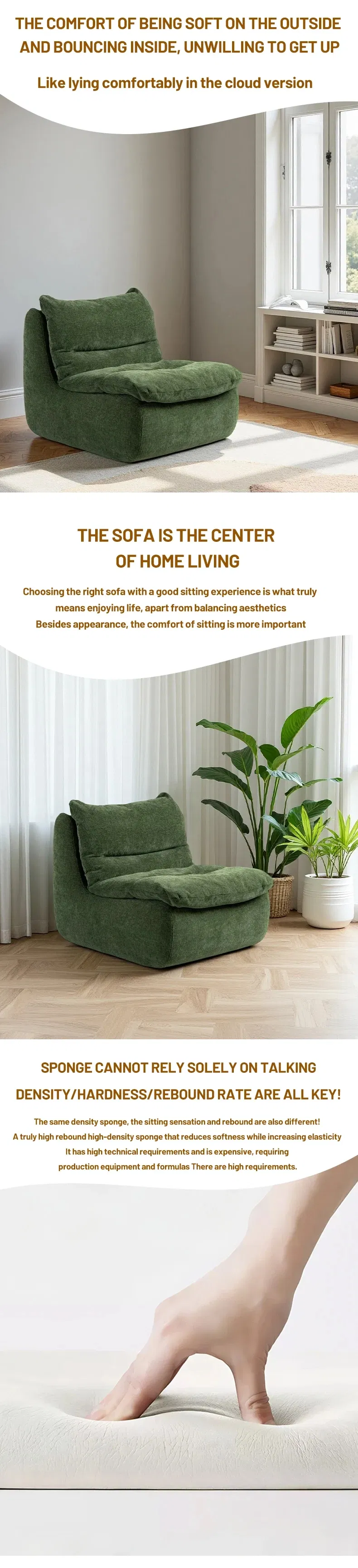 Compact Compression Furniture Sofa, Perfect for Limited Spaces
