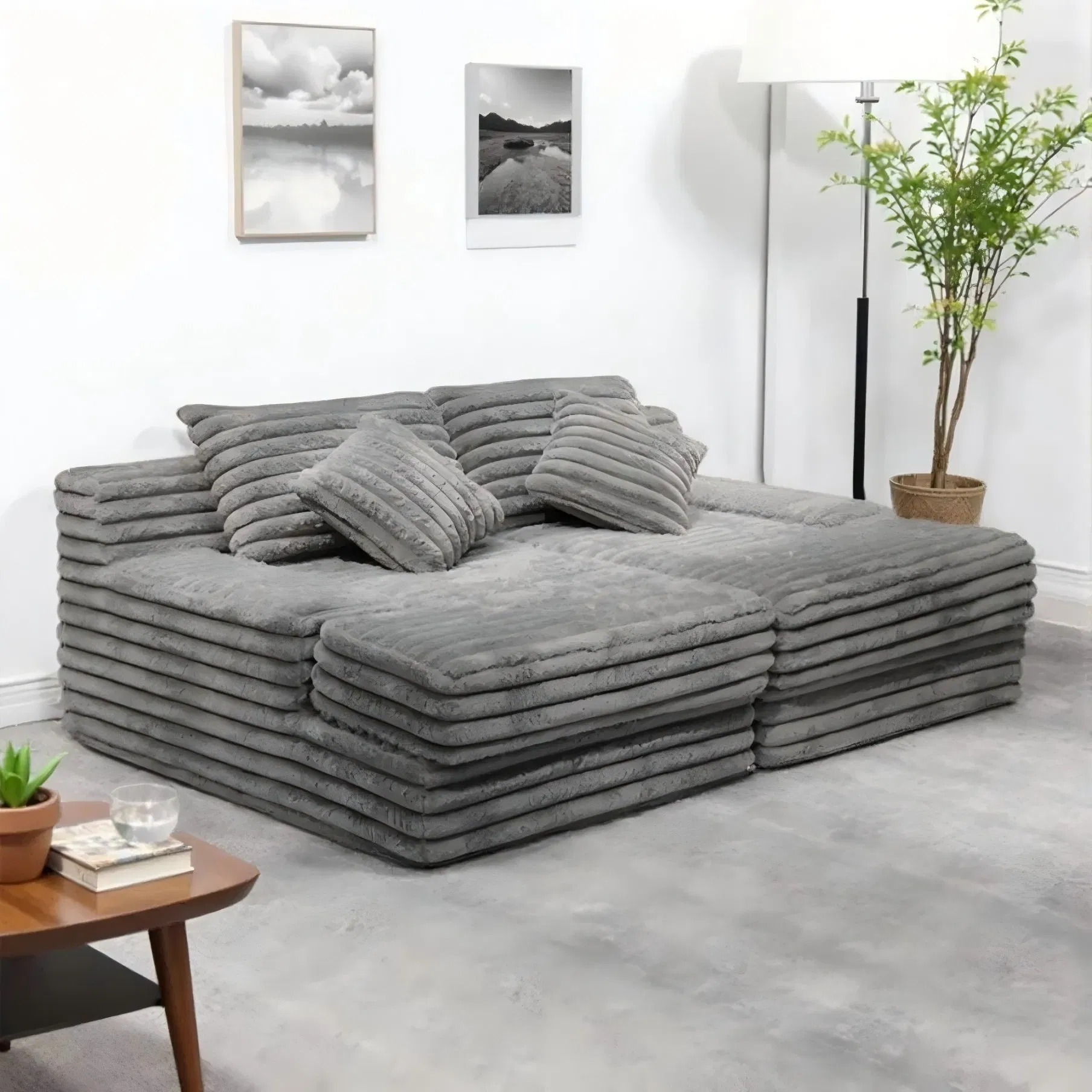 Ergonomic Boneless Sofa Lumbar Support Orthopedic Design