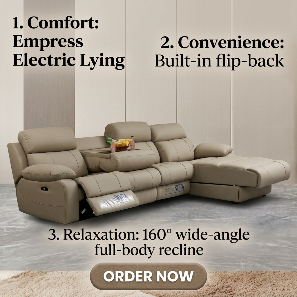 l Shaped Luxury High Quality Smart with Sleeping Cinema Electric Recliner Sofa Multi Function Sofa Bed Living Room Sofas